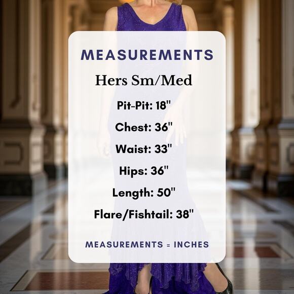 90s Vintage Purple Glitter Mermaid Gown Floor-Length Dress M - Picture 7 of 10